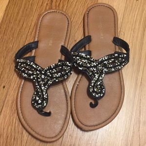 Charming Charlie beaded sandal 7.5